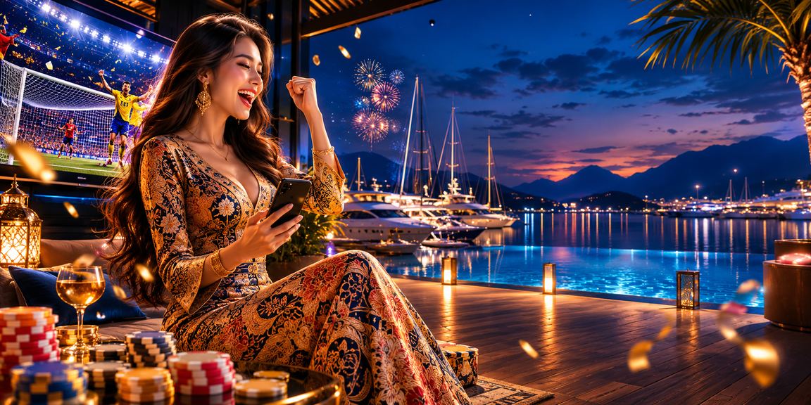 Suasana pertaruhan kasino bergaya batik di Langkawi dengan pemain tempatan