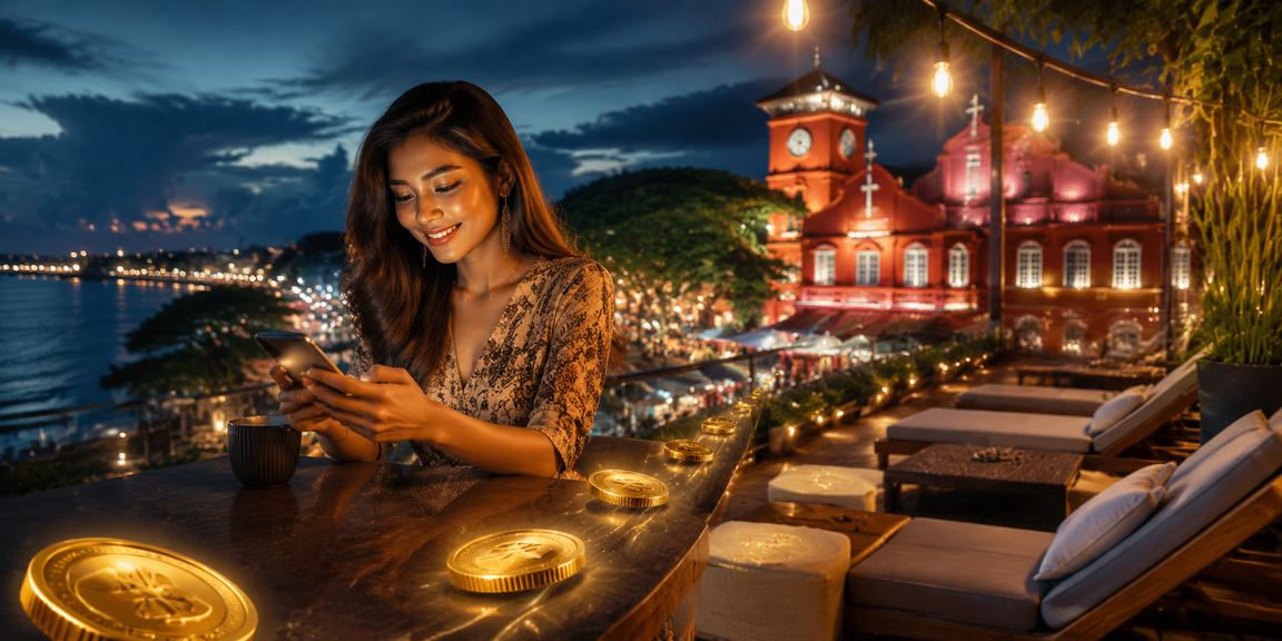 Pemain Malaysia di Melaka menggunakan kasino mudah alih 323 dengan telefon pintar